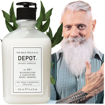 DEPOT NO.501. Szampon nawilżający i oczyszczający do brody 250ml